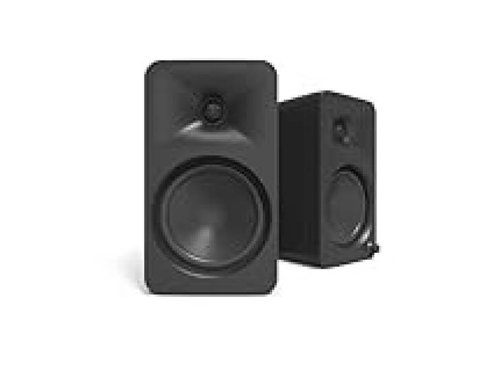 Kanto ORA4 140W Powered Reference Speakers with Bluetooth 5.0 and USB-C Input 4” Woofers Bi-Amplified Reference Quality Sound Pair Black