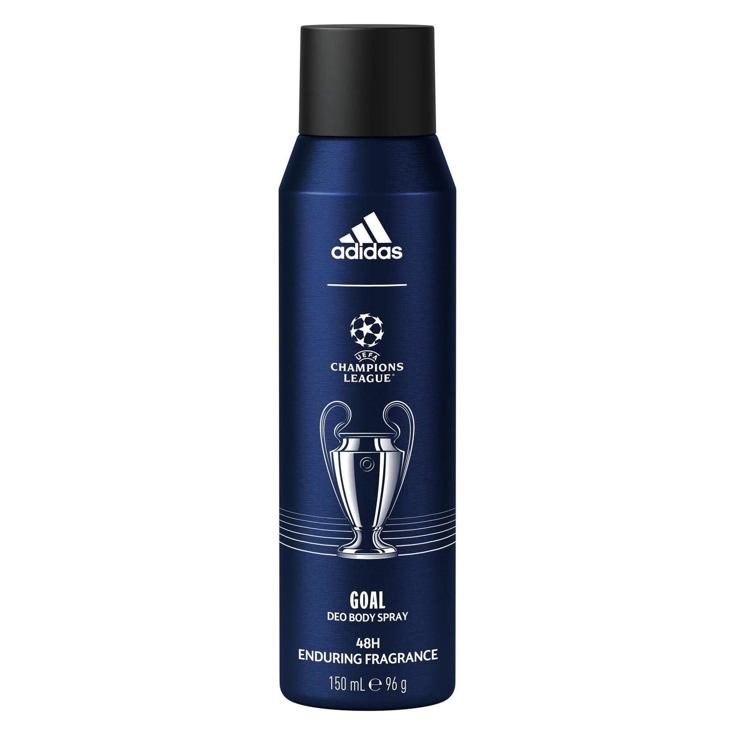 Adidas Goal Enduring Fragrance Champions League Deodorant 150 Ml (Spray, 150 ml) (52729929)