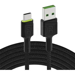 GC KABGC13 - Daten-/ Ladekabel USB A-Stecker > C Stecker, mit LED-Beleuchtung