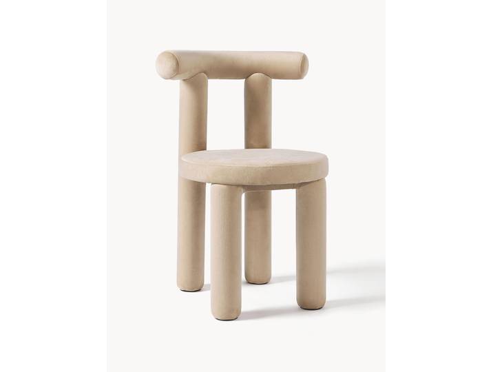 Fluwelen stoel Calan