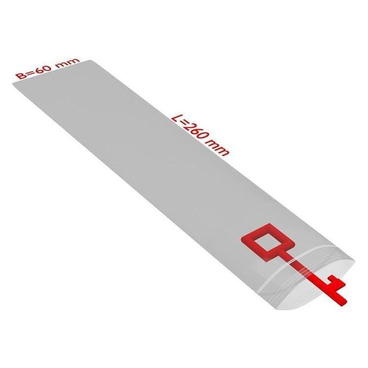 Transpak Druckverschlussbeutel Masse 60x260mm Stärke 50µ PE transparent (8160094)