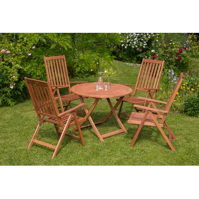 Garten-Essgruppe MERXX "Vitoria", beige (natur), Sitzmöbel-Sets
