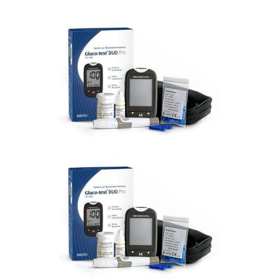 Gluco Test DUO Pro Set Blutzuckermessgerät mg/dl 2x 2x1 St