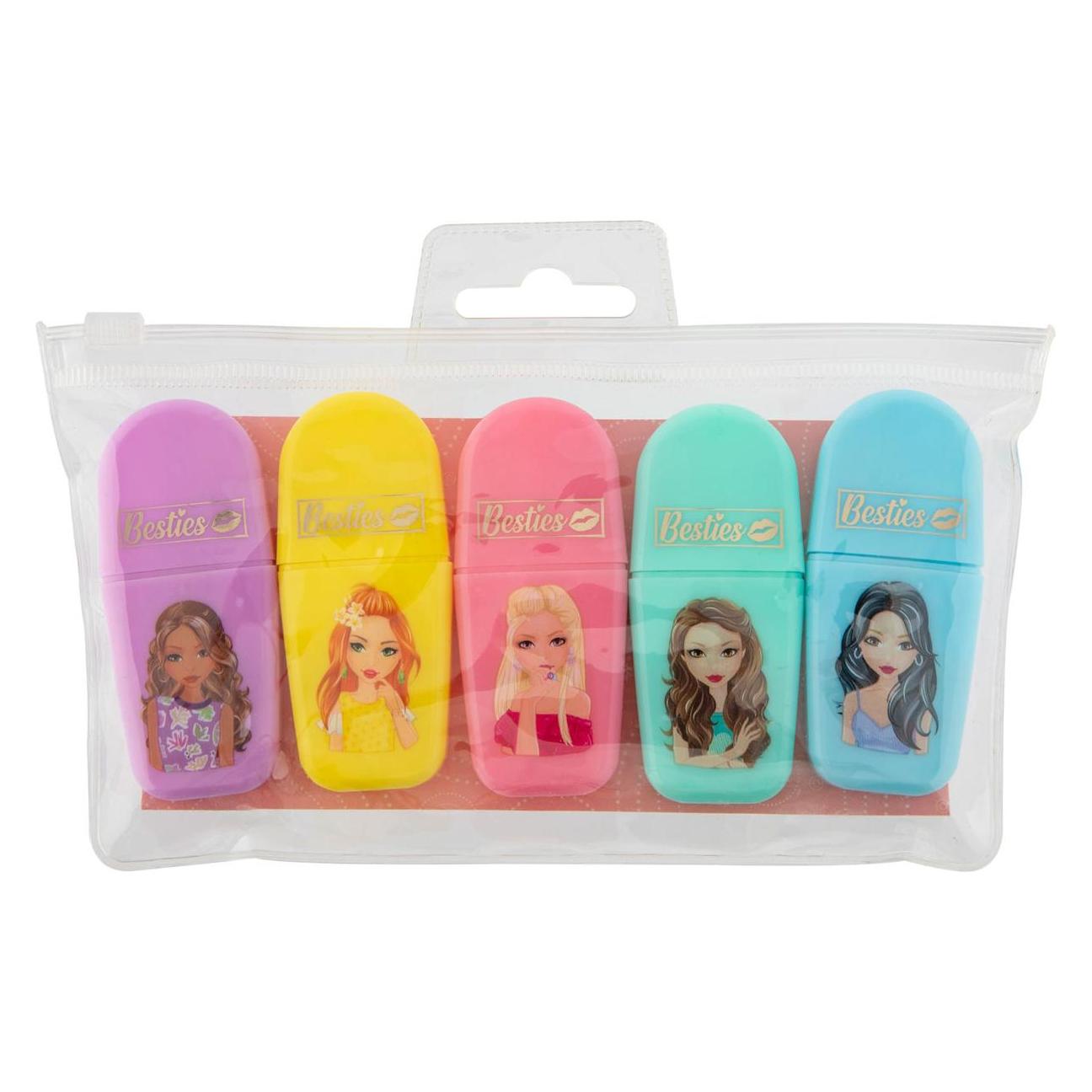 Besties Mini-Textmarker, 5 Stück. (5x) (37427032)