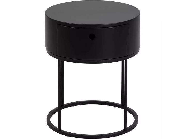 mutoni - Nachttisch Parinton 40, One Size, Schwarz