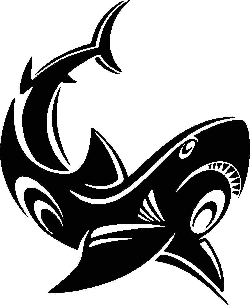 Ambiance-sticker Sticker Requin gracieux