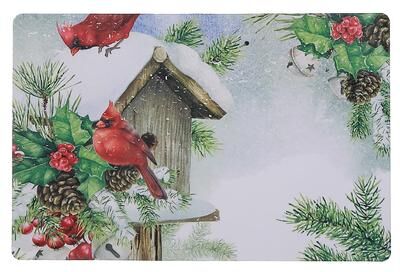 IH Casa Decor Plastic Placemat Bird House - Set of 12