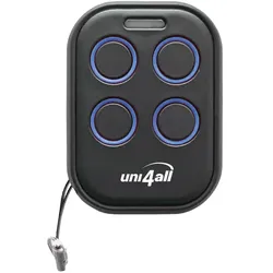 Uni4all 2er-Set Super-Universal-Fernbedienung: Selbstlernend, 4-Kanal-Multifrequenz (Universal Fernbedienung, Radio Frequency (RF)), Fernbedienung, Schwarz