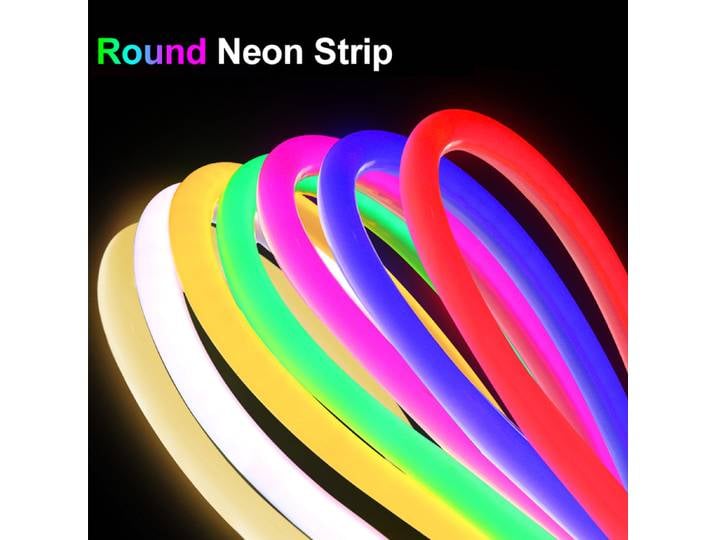 Bande Led néon étanche à 360 degrés, 220V, 30M, 50M, 100M, Tube en silicone, Flexible, décoration de salle extérieure