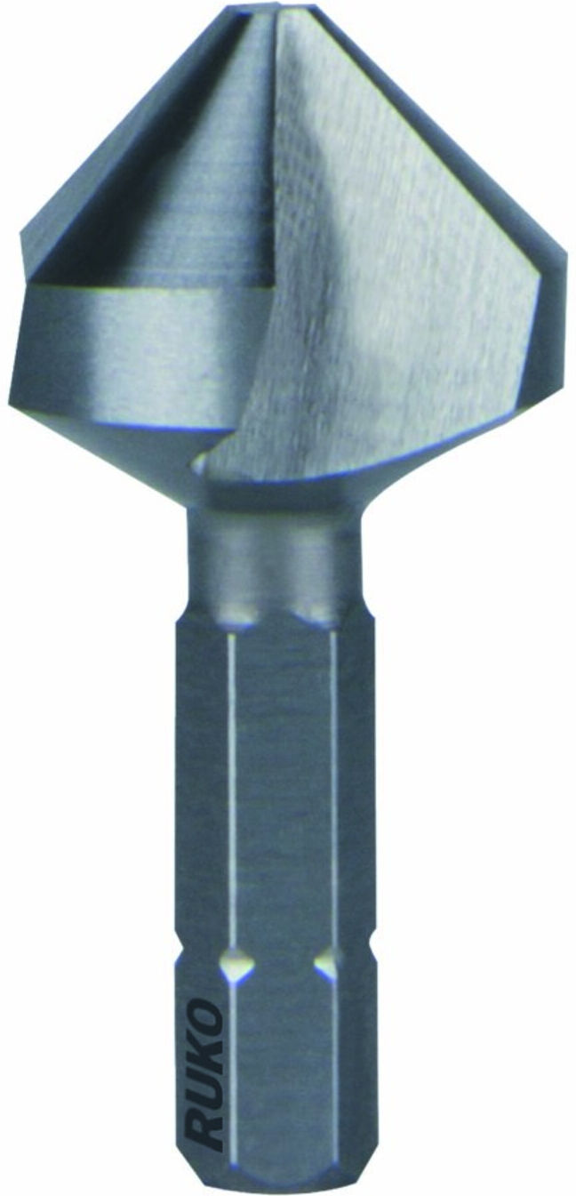 RUKO Kegel- und Entgratsenker-Bit 90° HSS "Kurz" Senkdurchmesser Ø2: 6,3 mm (W102313)