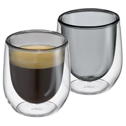 cilio tisch-accessoires Espresso-Glas VERONA, grau