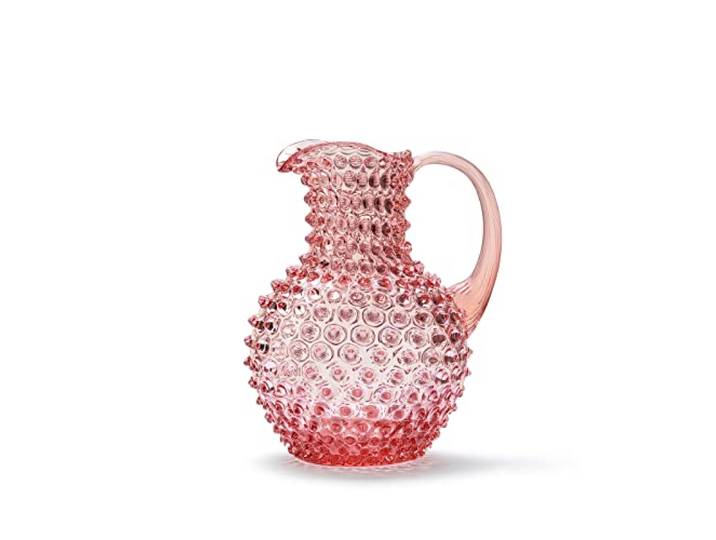 In Flore, Caroline sprudelnde Karaffe aus Kristallglas, 2 l, rosa