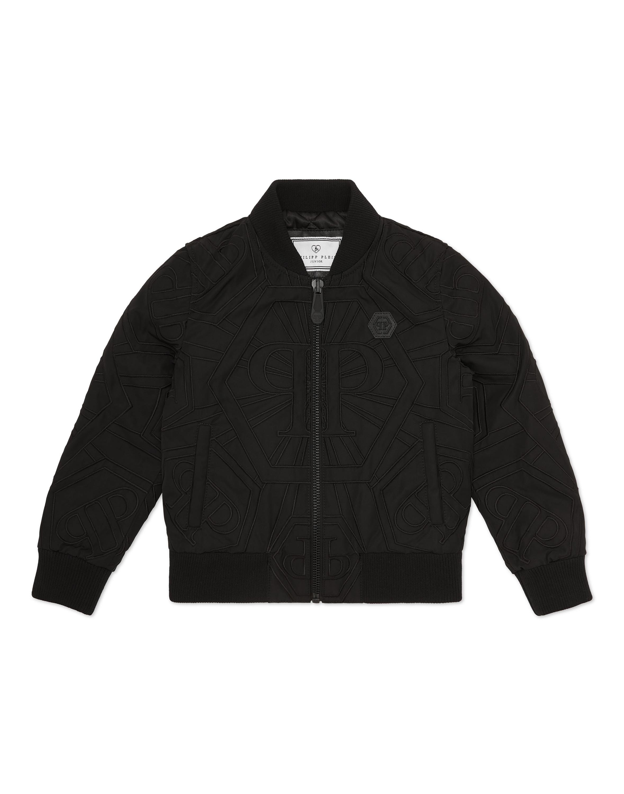 Leren Bomber Monogram