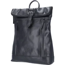 The Skandinavian Brand Leder Freizeit Rucksack - schwarz
