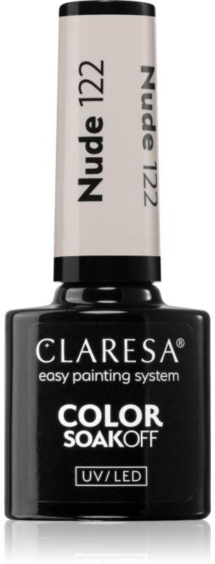 Claresa SoakOff UV/LED Color Nude gel nail polish shade 122 5 g