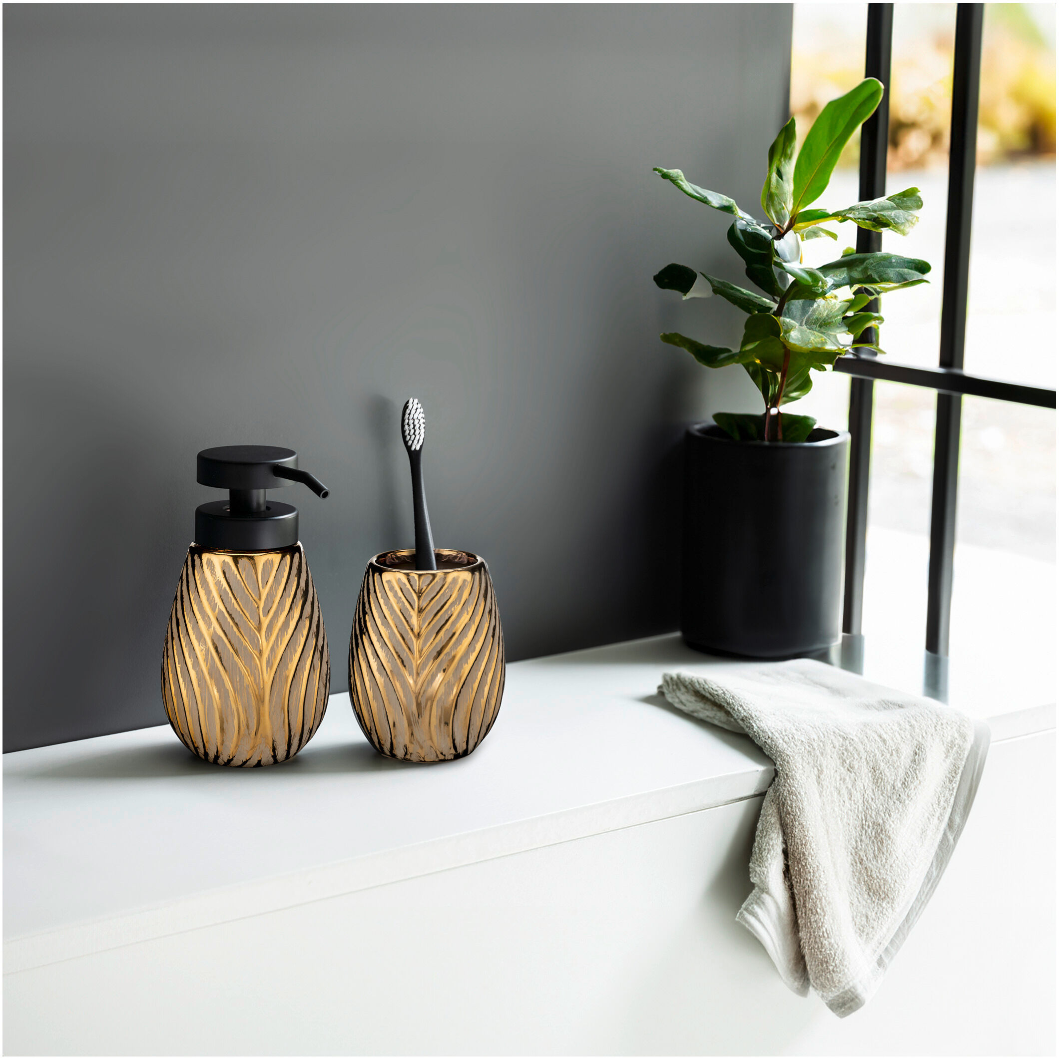 WENKO Bad-Accessoire Set Idro 2-tlg.