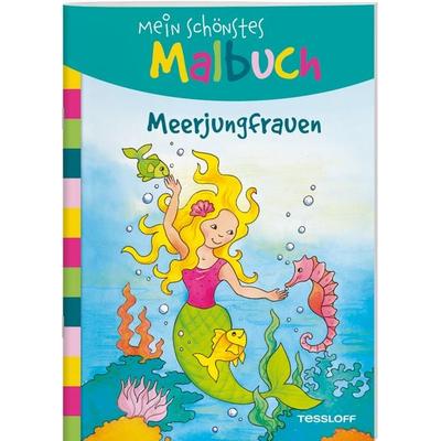 Mein schönstes Malbuch. Meerjungfrauen. Malen für Kinder ab 5 Jahren, Taschenbuch von Corina Beurenmeister, Tessloff Verlag Ragnar Tessloff GmbH & Co.