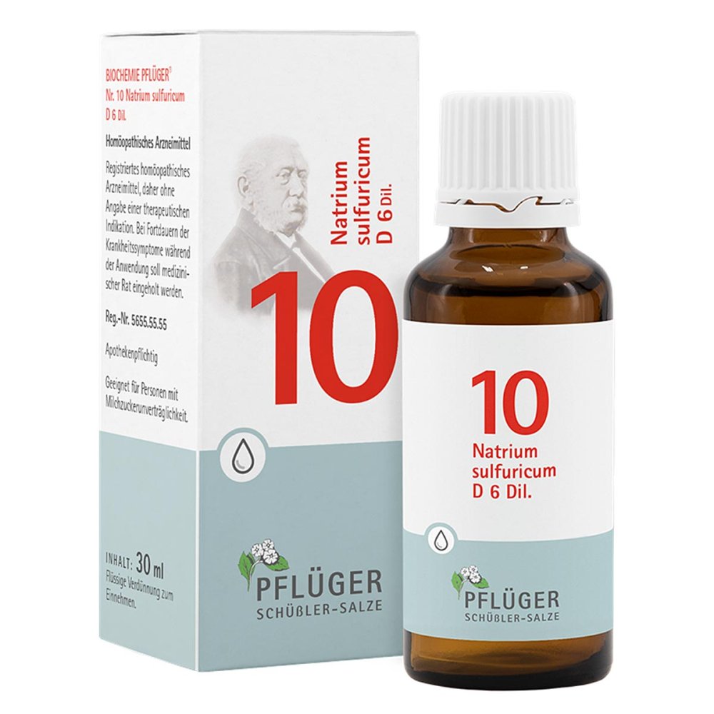 Homöopathisches Laboratorium Alexander Pflüger Gmb Biochemie Pflüger 10 Natrium Sulfur D6 Tropfen 06324732
