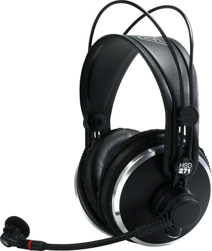 AKG HSD271 XLR-Set Single-Ended-Kopfhörer mit dynamischem Mikrofon