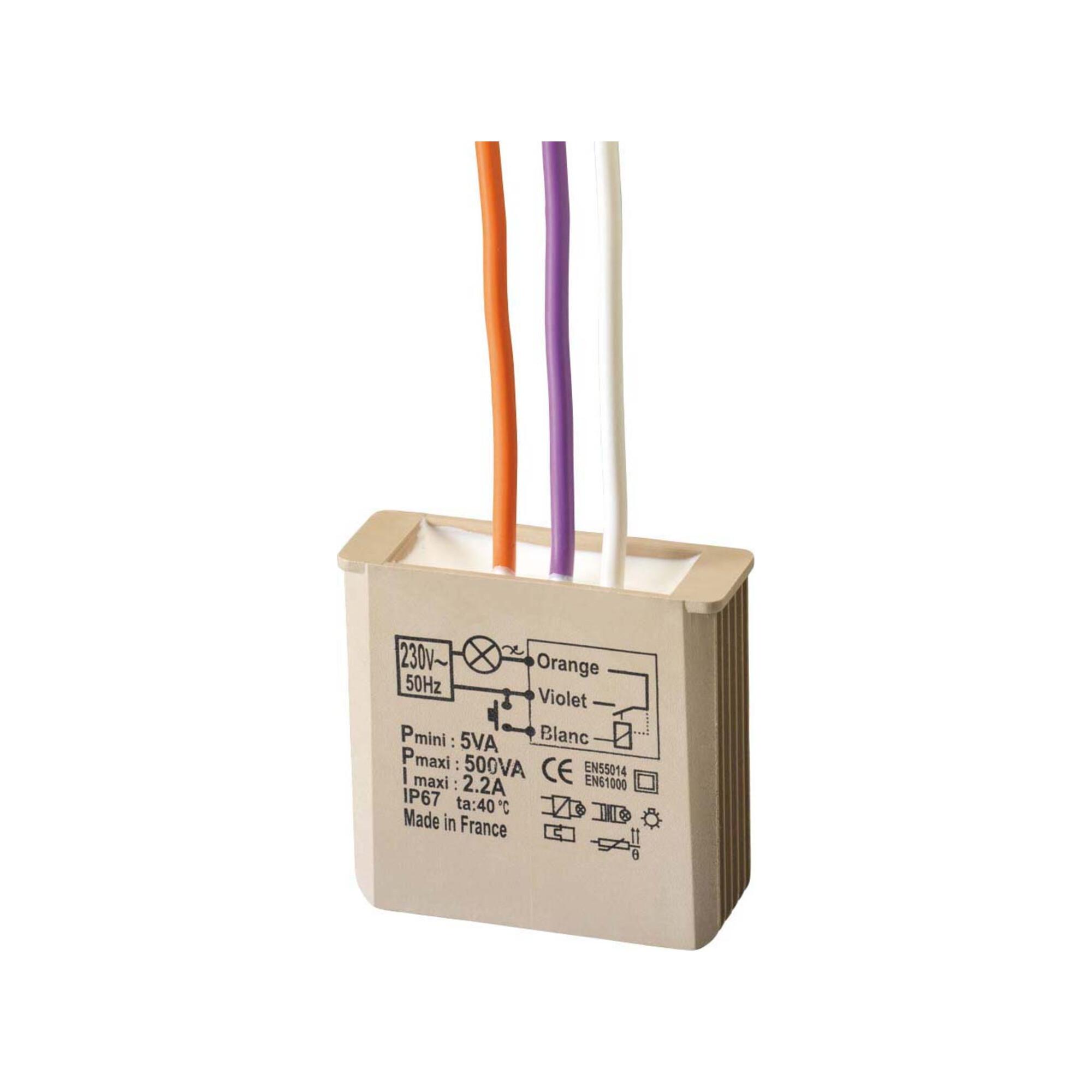 Grothe Stromstoßrelais UP Taster 3-500W 230V MTR500E (5454050)