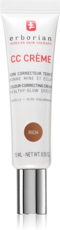 Erborian CC Crème Centella Asiatica CC cream for even skin tone SPF 30 shade Rich 15 ml