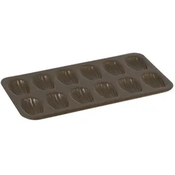 Backform für 12 Madeleines aus Stahl mit Antihaftbeschichtung - 395 x 200 mm - Gobel