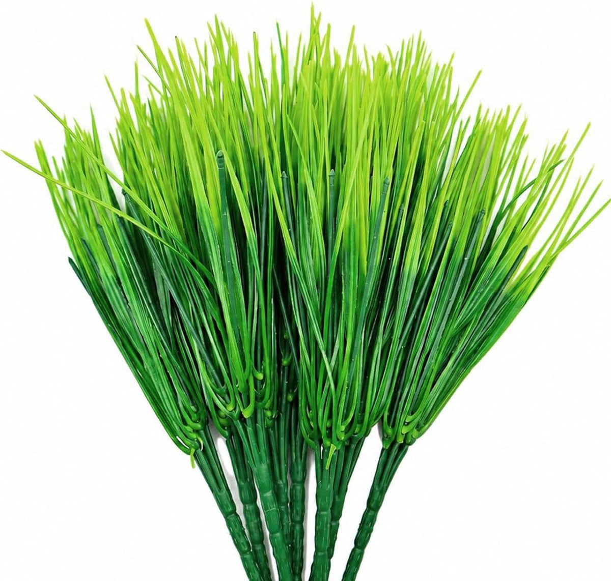 DCHR Kunstgras Decoratie met Tarwe en Planten, Groen, Hoogte: 28 cm