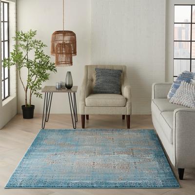Nourison Karma Over-Dyed Distressed Vintage Abstract Area Rug