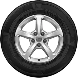 Original Audi Q2 Winterkomplettradsatz 5-Speichen Brilliantsilber 205/60 R16 92H