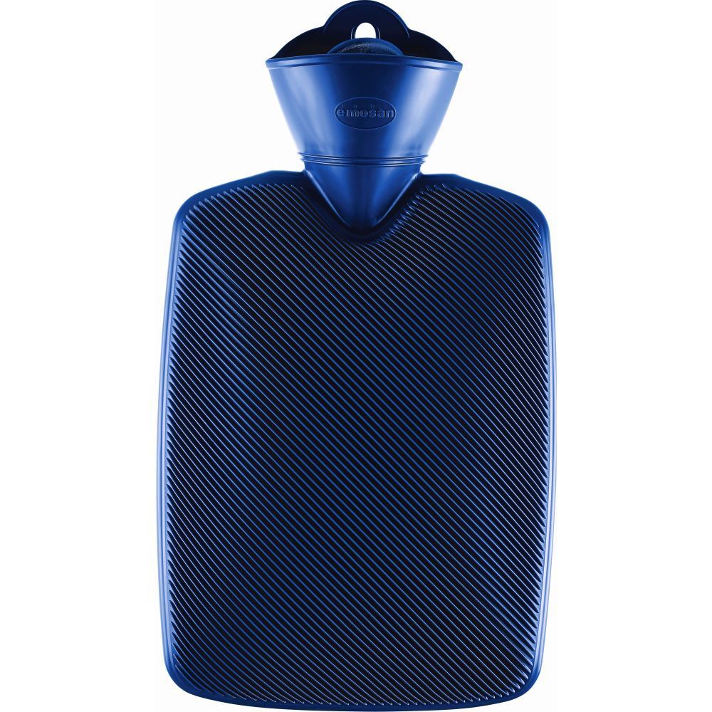 Emosan Wärmflasche Halblamelle blau 1 St