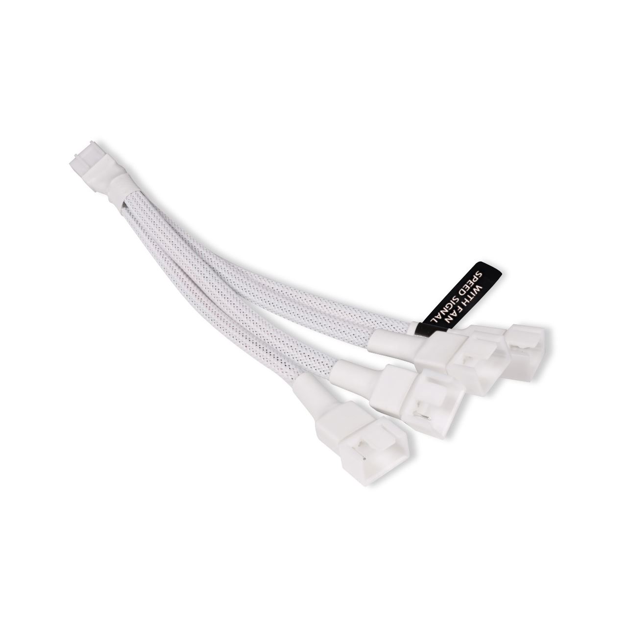 Alphacool LK Y-Splitter 4-Pin auf 4x 4-Pin PWM 15cm weiß