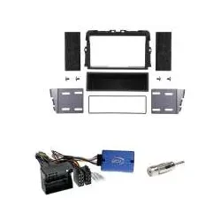 Opel Vivaro J7 F7 2011-2015 2-DIN mit Fach Einbauset Radioblende+Lenkradadapt...
