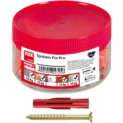 Tox, Dübel, Parkett- & Regalschienenbefestigung System Fix Pro 5x31 mm (100 Stk.)