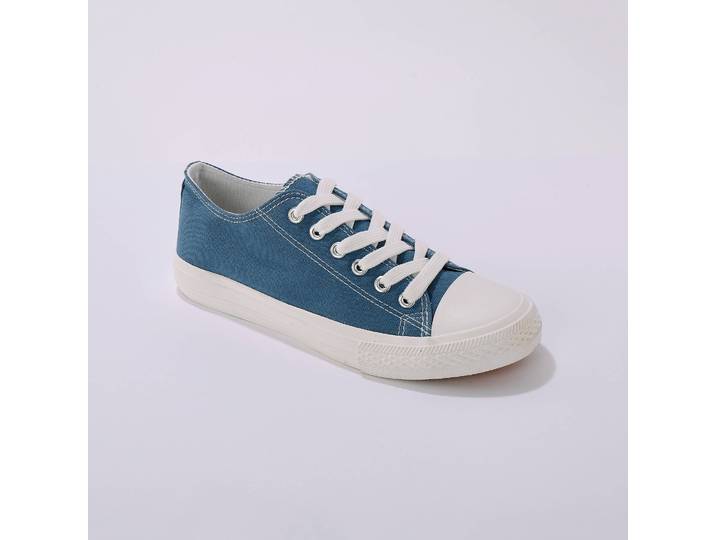Tennis en toile à lacets - Blancheporte