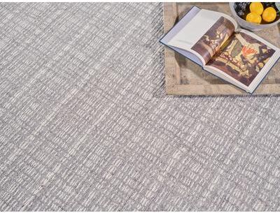 Exquisite Rugs Alpine Handmade Handloomed New Zealand Wool Gray/Ivory Area Rug