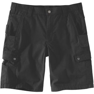 Carhartt Arbeitshose Rugged Flex Relaxed Fit Ripstop Cargo, Herren, kurze Hose, schwarz, Weite 40 / Größe 60