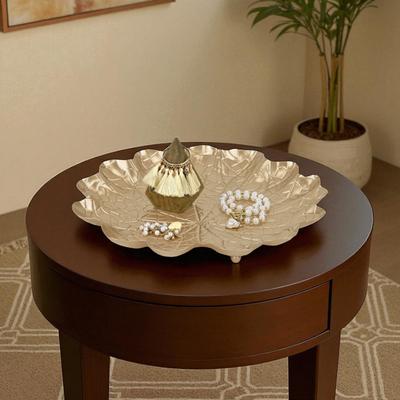 Cheungs Delphine Gold Metal Lilypad Catchall Tray