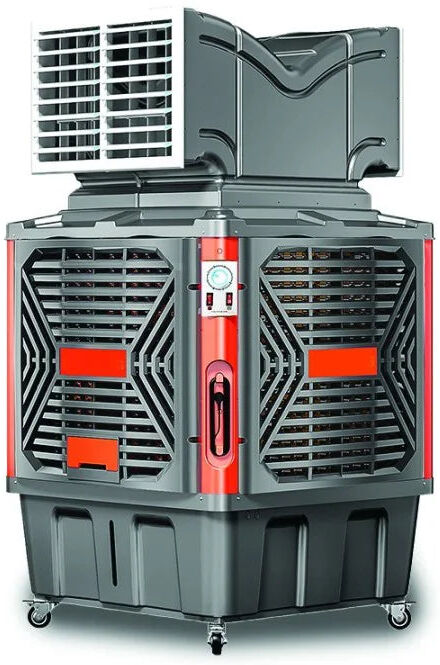Euro Cooling System Mistral Twin Raffrescatore evaporativo portatile a doppia uscita, aria 18.000 m³/h fino a 300mq