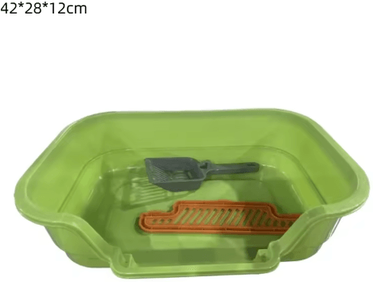 Inspire Picks FreshNest Semi Enclosed Cat Litter Box Large Capacity Odor Resistant Pet Toilet a4