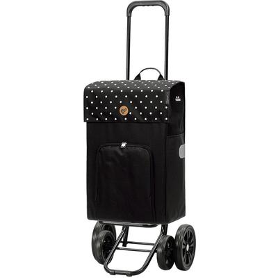 Einkaufstrolley ANDERSEN "Quattro Malit", schwarz, Stahl, Einkaufskörbe, Fahrgestelltragkraft 50 kg