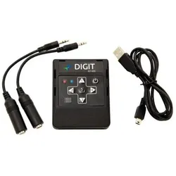 AirTurn Digit BT-500 Bluetooth Fernbedienung (Universal Fernbedienung, Bluetooth), Fernbedienung, Schwarz
