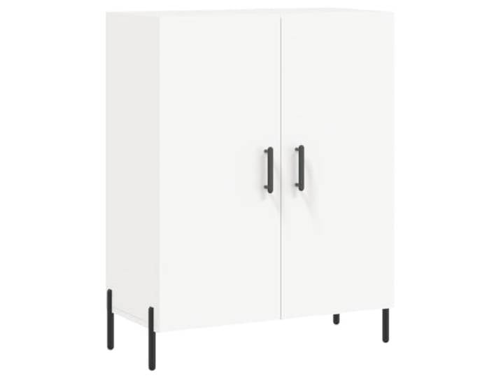GHVBNMF Sideboard Weiß 69,5x34x90 cm Kommode mit Metallfüßen Vielseitiges Sideboard mit Metallfüßen und viel Stauraum für Wohnzimmer oder Schlafzimmer. Pflegeleicht und stabil.