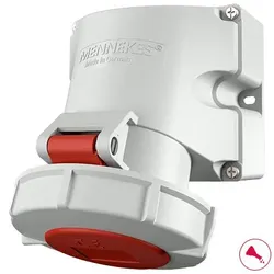 Mennekes 9152 Wanddose TwinCONTACT, 32A3p9h400V, IP67