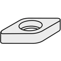 Pramet, Zubehör Maschine, Wendeplatten-Unterlegscheibe ISO DNU 150308:GJ11 Brutto-G.8,08g Farbe Silber - VPE: 10