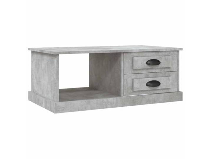 Heofavd Couchtisch Betongrau 90x50x35 cm Sofatisch aus Holzwerkstoff