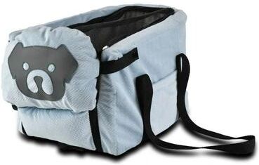 Uplift Essentials Stable Folding Pet Car Seat 2 in 1 Safety Hammock & Travel Basket blue