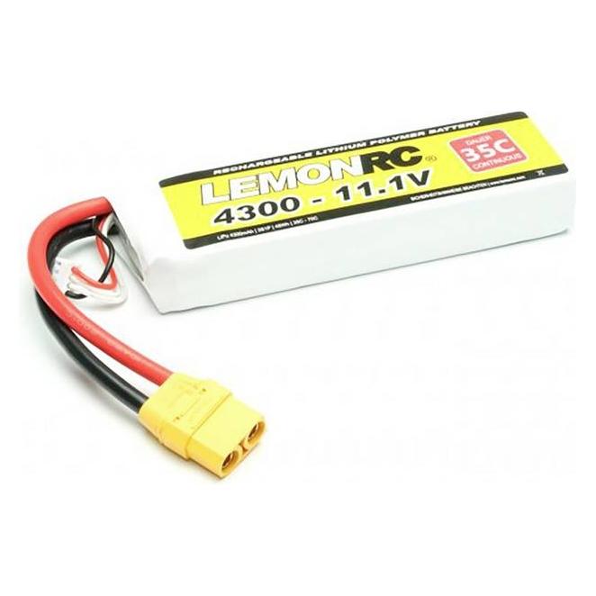 LemonRC Modellbau-Akkupack (LiPo) 11.1V 4300 mAh Zellen-Zahl: 3 35 C Softcase XT90 (4300 mAh, 11.10 V) (15732)