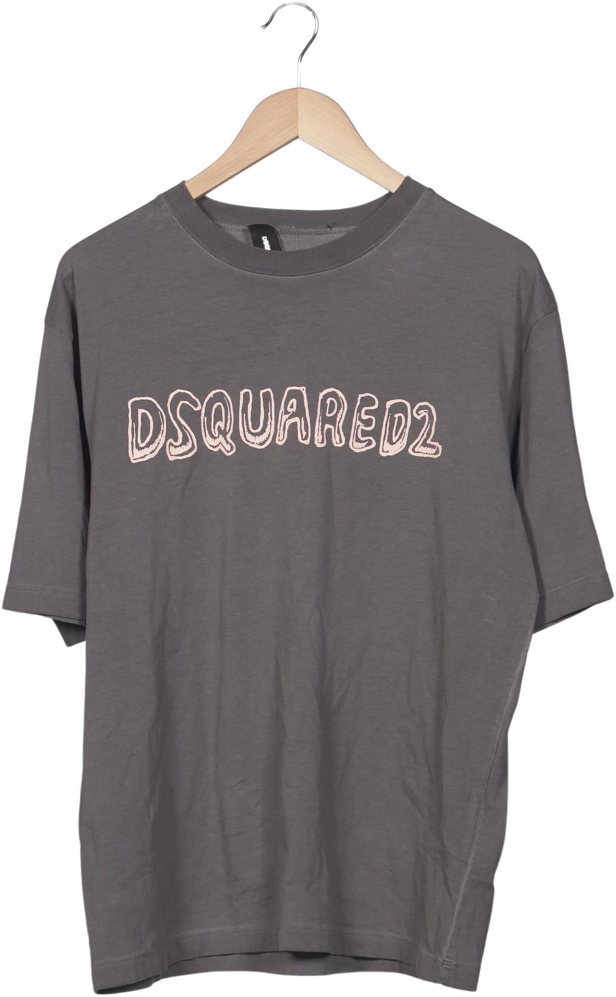 Dsquared2 Herren T-Shirt, Grau, Gr. M, Baumwolle - Second Hand