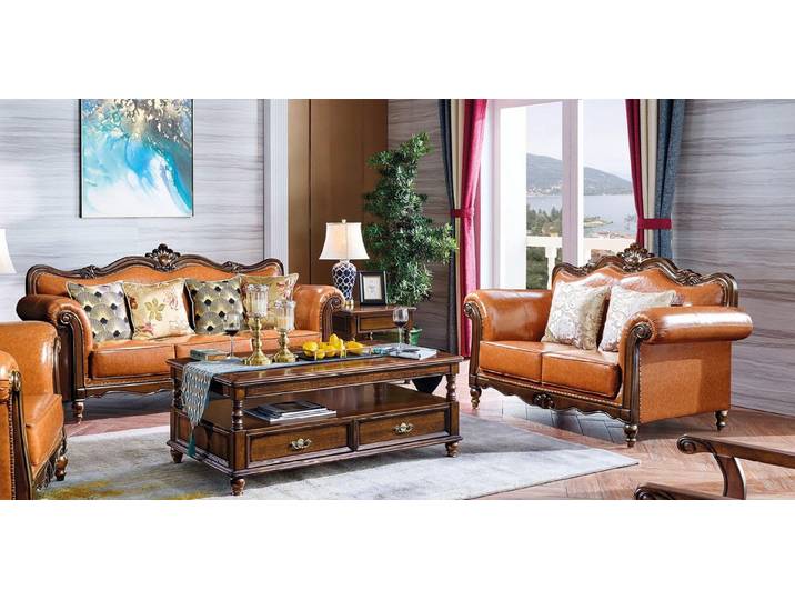 JVmoebel Big-Sofa Luxuriöses Sofa in Braun mit hochwertiger Lederpolsterung, Made in Europa