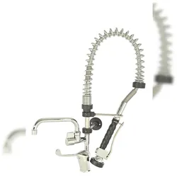 BE-GASTRO I Profi Gastro Geschirrbrause „Premium“ inkl. Wasserhahn, Mischbatterie & ergonomischem Langhebelgriff I Gastrobrause mit Zubehör (70cm)